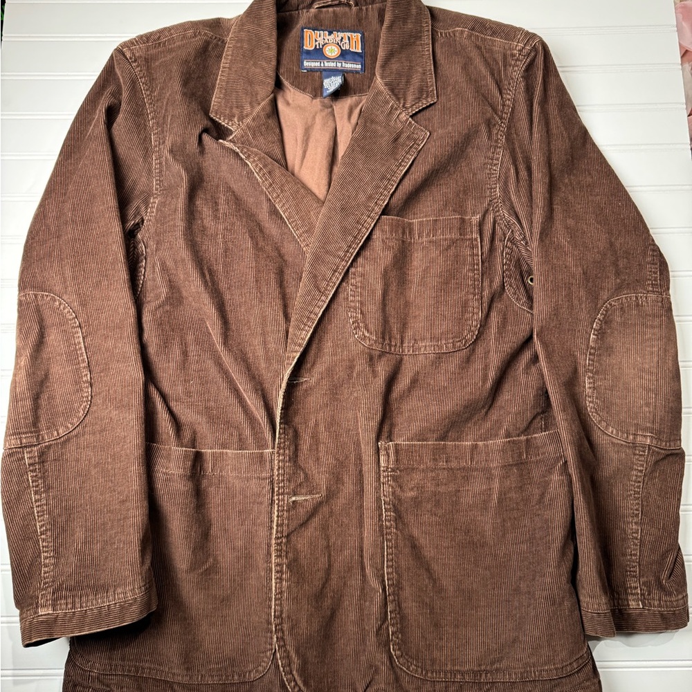 Duluth trading co Men's Brown Corduroy Jacket blazer